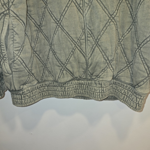 Free People Quilted Puffer Jacket in Olive Size M Nwot - Picture 11 of 12